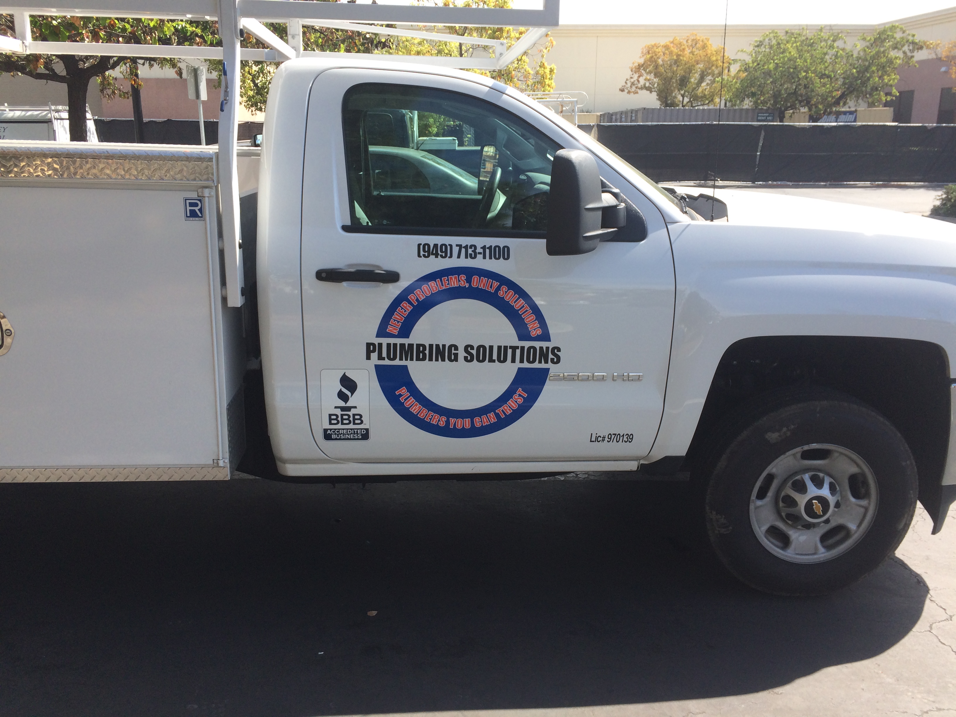 Plumbing Solutions Fleet Wrap